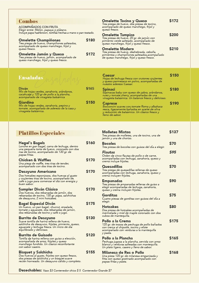 Diván Café & Restaurant Menu - Image 4